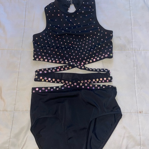 Balera Other - Black Two-Piece Rhinestone Jazz Dance Costume